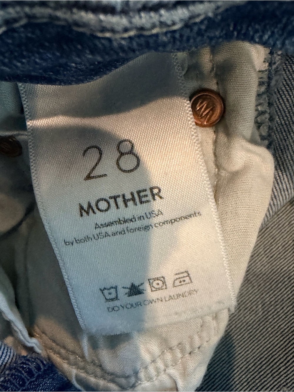 MOTHER The Looker Skinny Jeans 28 Groovin Blue Stretch Denim USA - Picture 6 of 15
